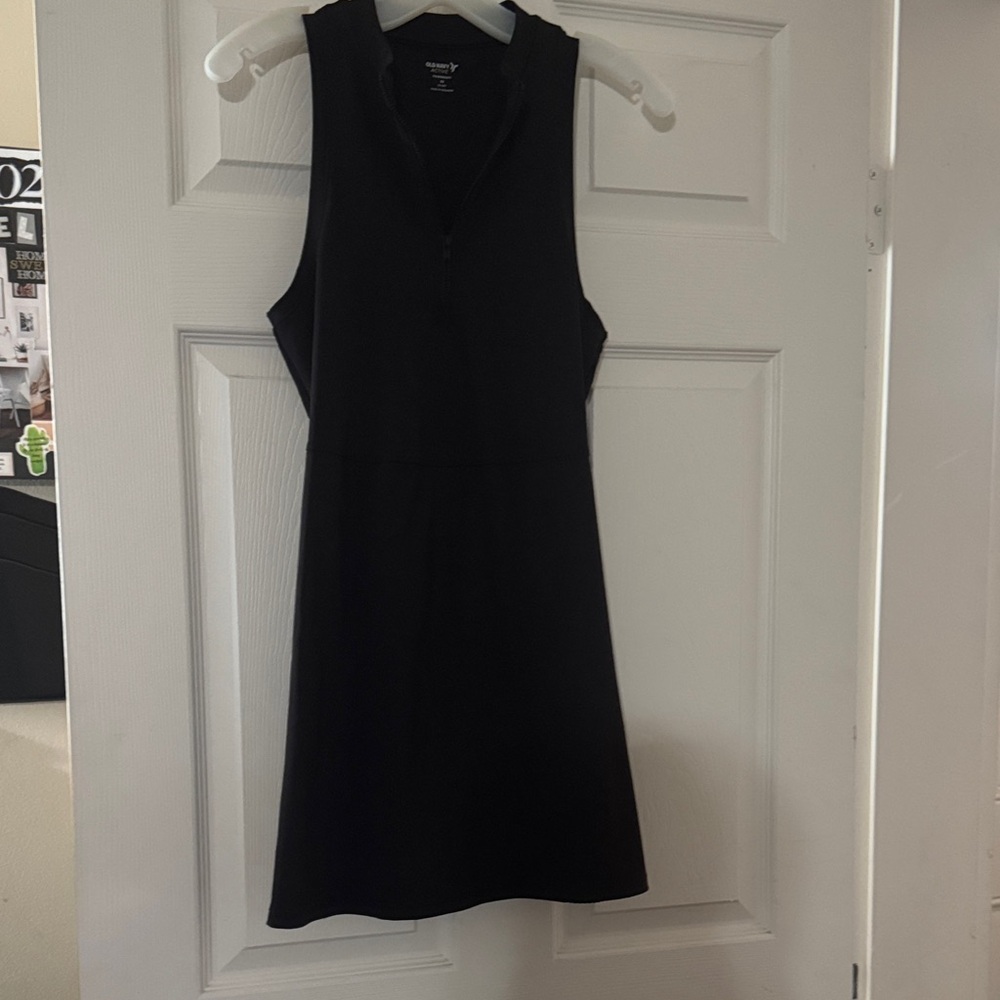 Black Sleeveless A-Line Dress